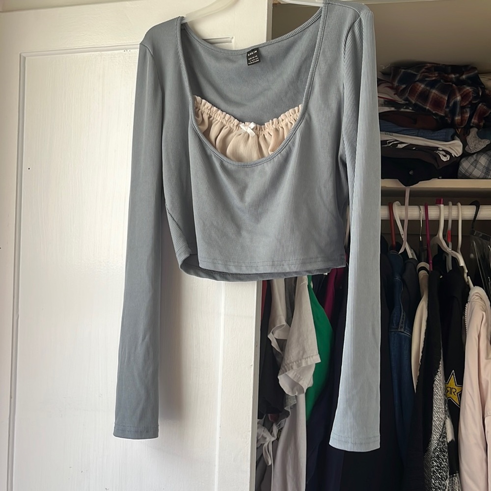 ‼️3 for 13‼️SHEIN crop ruffle